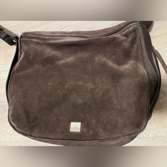 Brown Suede Crossbody Bag - Picture 8 of 8